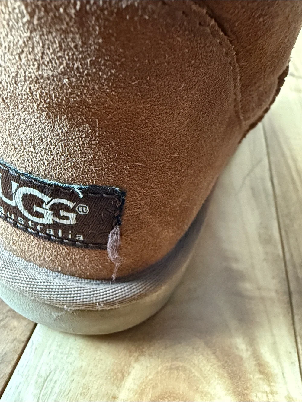 UGG Tall Suede Winter Boots in Chestnut Brown